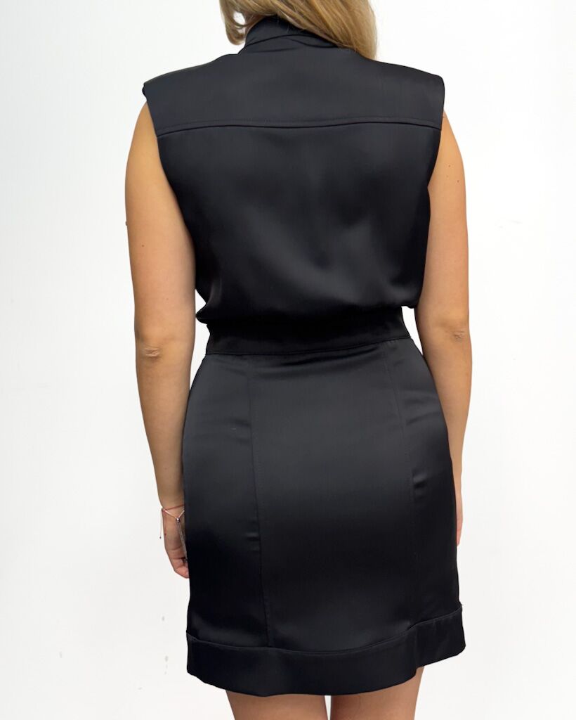 CZARNA MINI SUKIENKA GIL SANTUCCI 31XPT946AA242 - obrazek 4