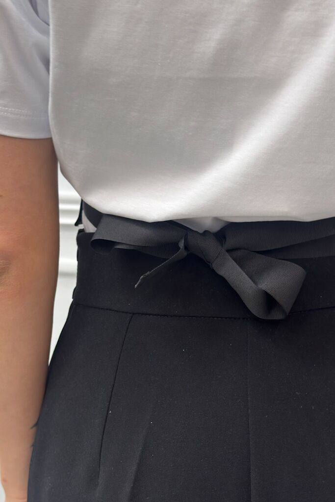 Zestaw biały t-shirt z kamizelką Babylon WS00402 - obrazek 4