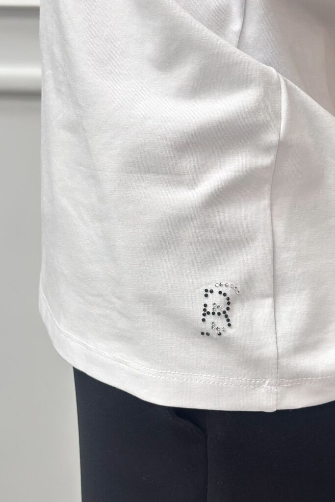 Zestaw biały t-shirt z kamizelką Babylon WS00402 - obrazek 7