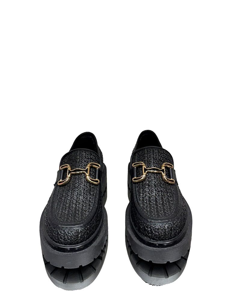 BUTY CZARNE SKÓRZANE MOKASYNY LESTROSA TM8 - obrazek 4