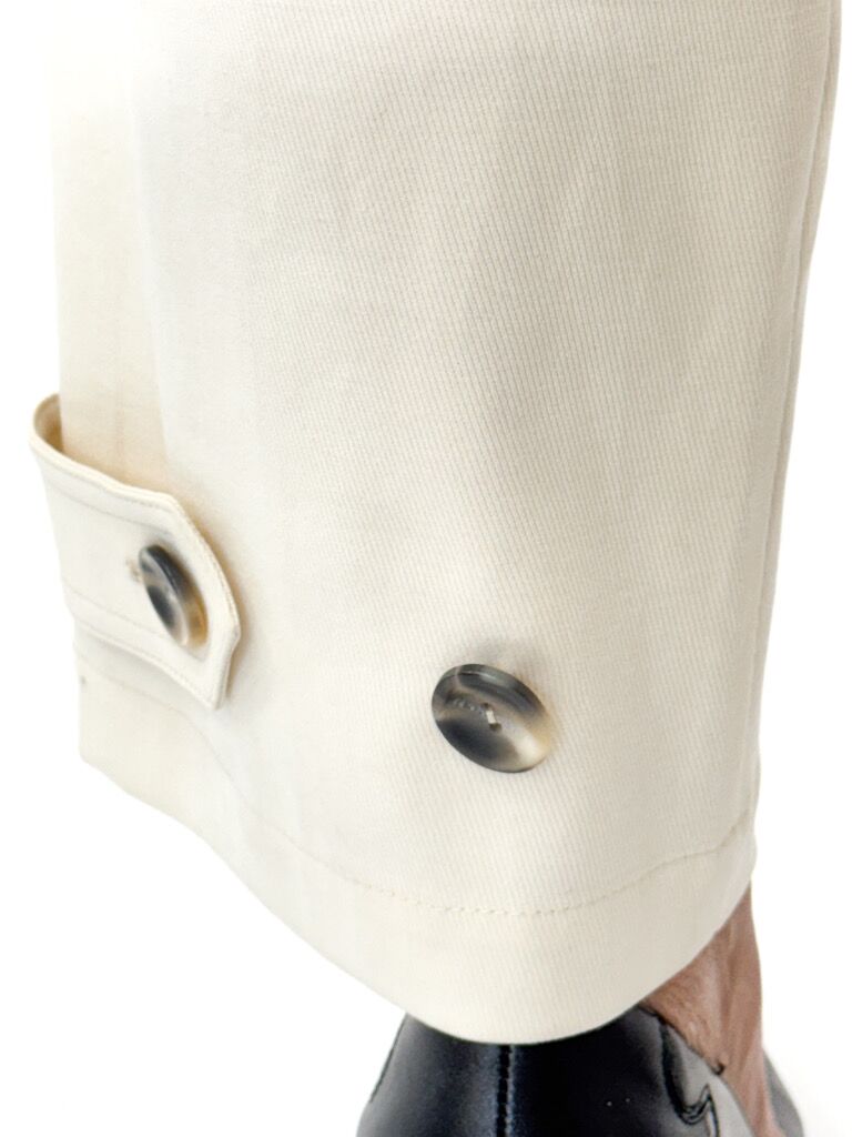 SPODNIE KREMOWE Z MATERIAŁU MALEJ 420840-19211 - obrazek 8