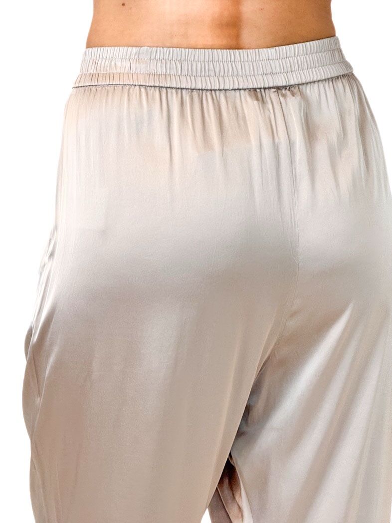 SPODNIE BEŻOWE Z LEJĄCEGO MATERIAŁU MUNTHE 242-1412-24230 - obrazek 5