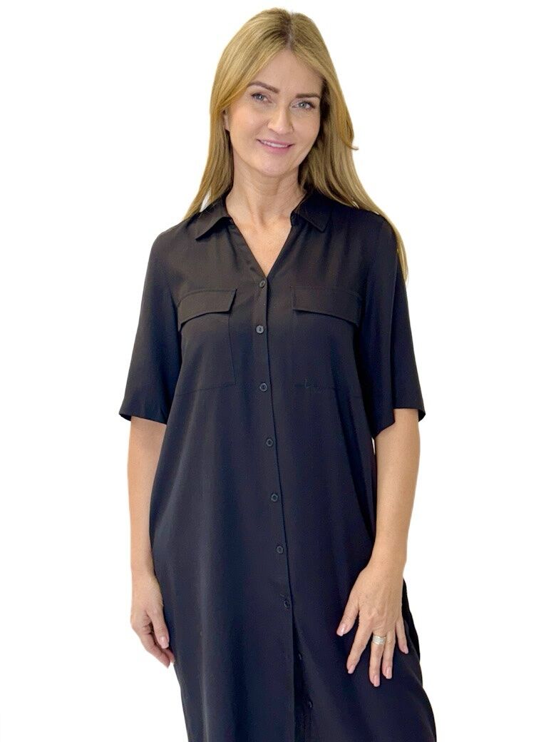 DŁUGA CZARNA SUKIENKA MOS MOSH 169370 - obrazek 3