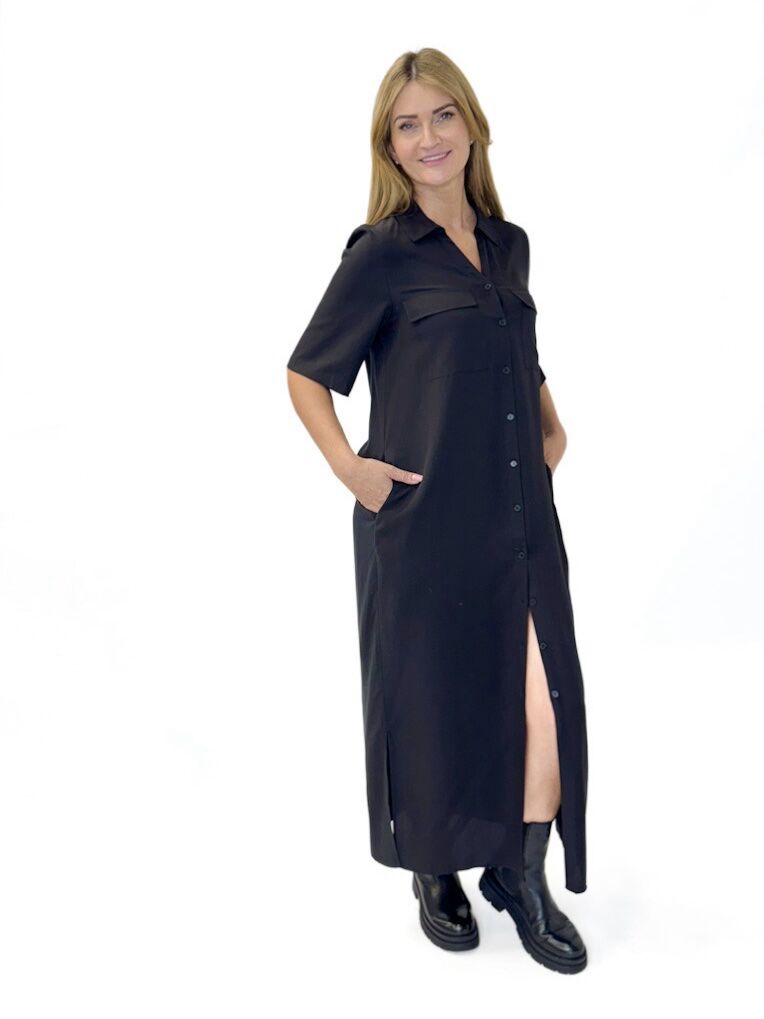 DŁUGA CZARNA SUKIENKA MOS MOSH 169370