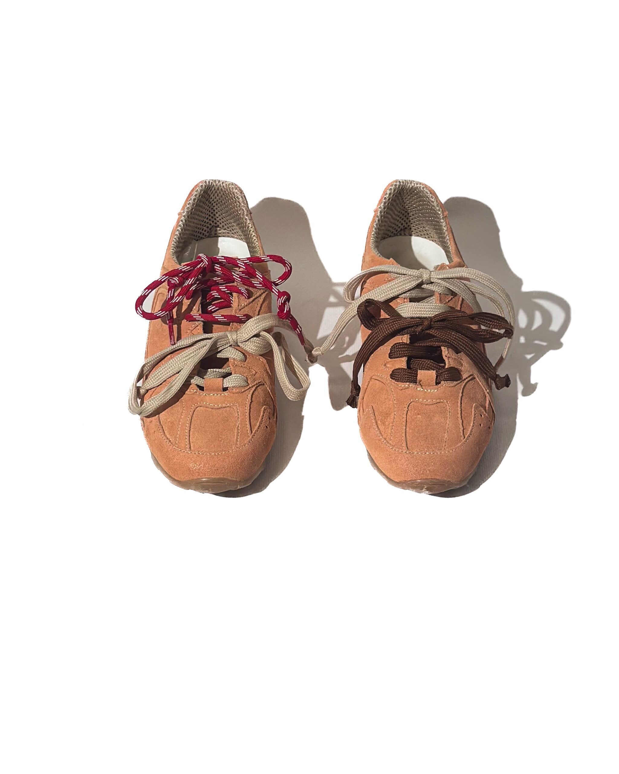 BUTY SNEAKERSY ZAMSZOWE W KOLORZE CEGLANYM DIVINE MASSI - obrazek 2