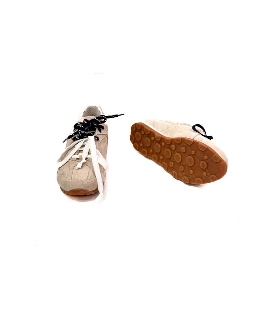 BUTY SNEAKERSY ZAMSZOWE W KOLORZE BEŻOWYM DIVINE MASSI - obrazek 4