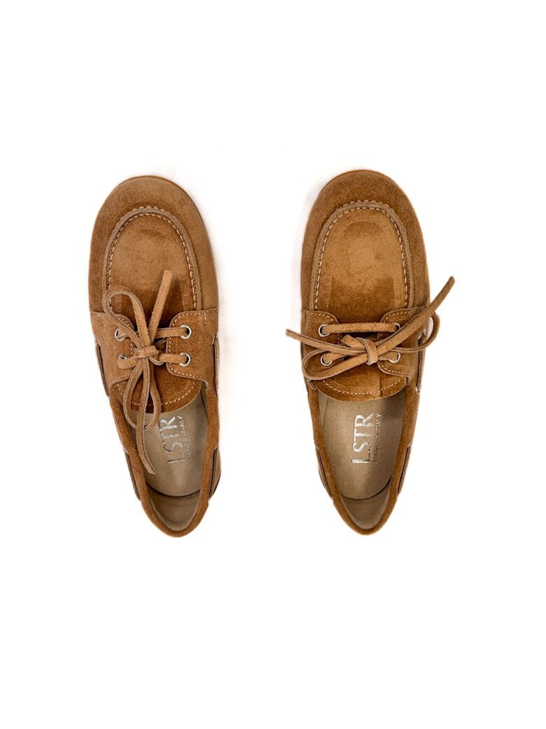 BUTY MOKASYNY SKÓRZANE BRĄZOWE CAMELOWE LESTROSA M6 - obrazek 3