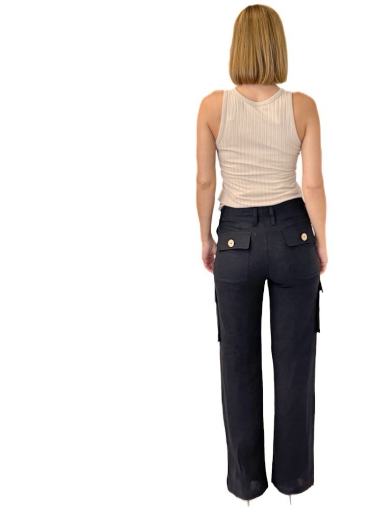 SPODNIE BABYLON CZARNE UED0082 - obrazek 5