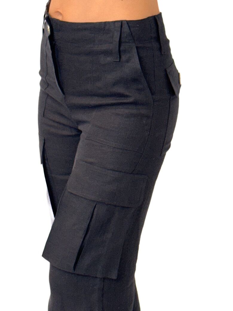 SPODNIE BABYLON CZARNE UED0082 - obrazek 4