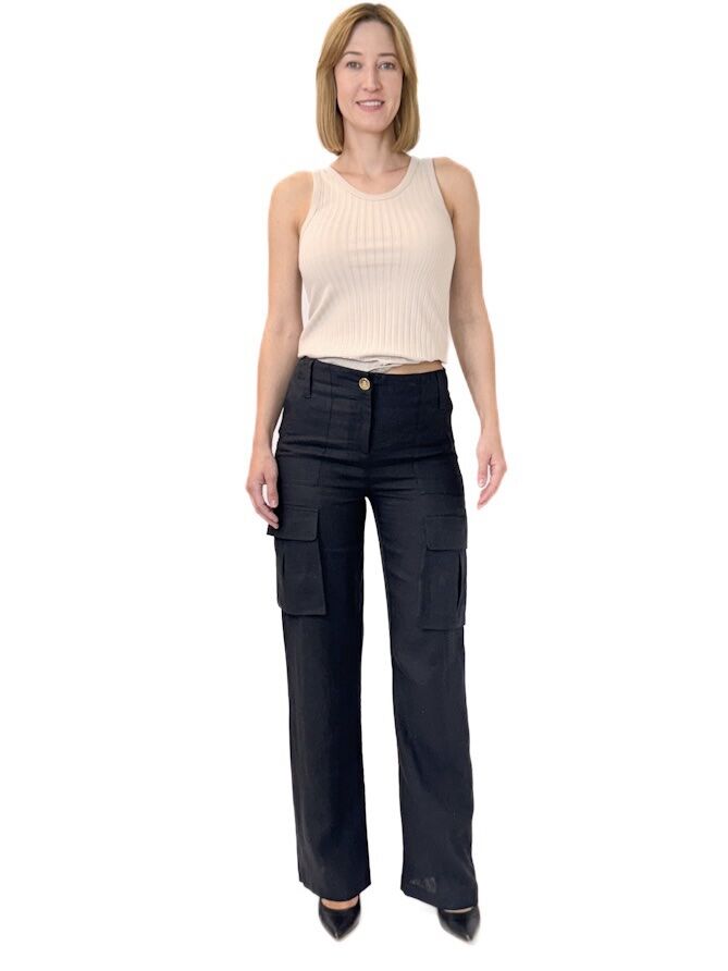 SPODNIE BABYLON CZARNE UED0082 - obrazek 6