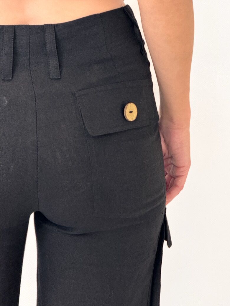 SPODNIE BABYLON CZARNE UED0082 - obrazek 2