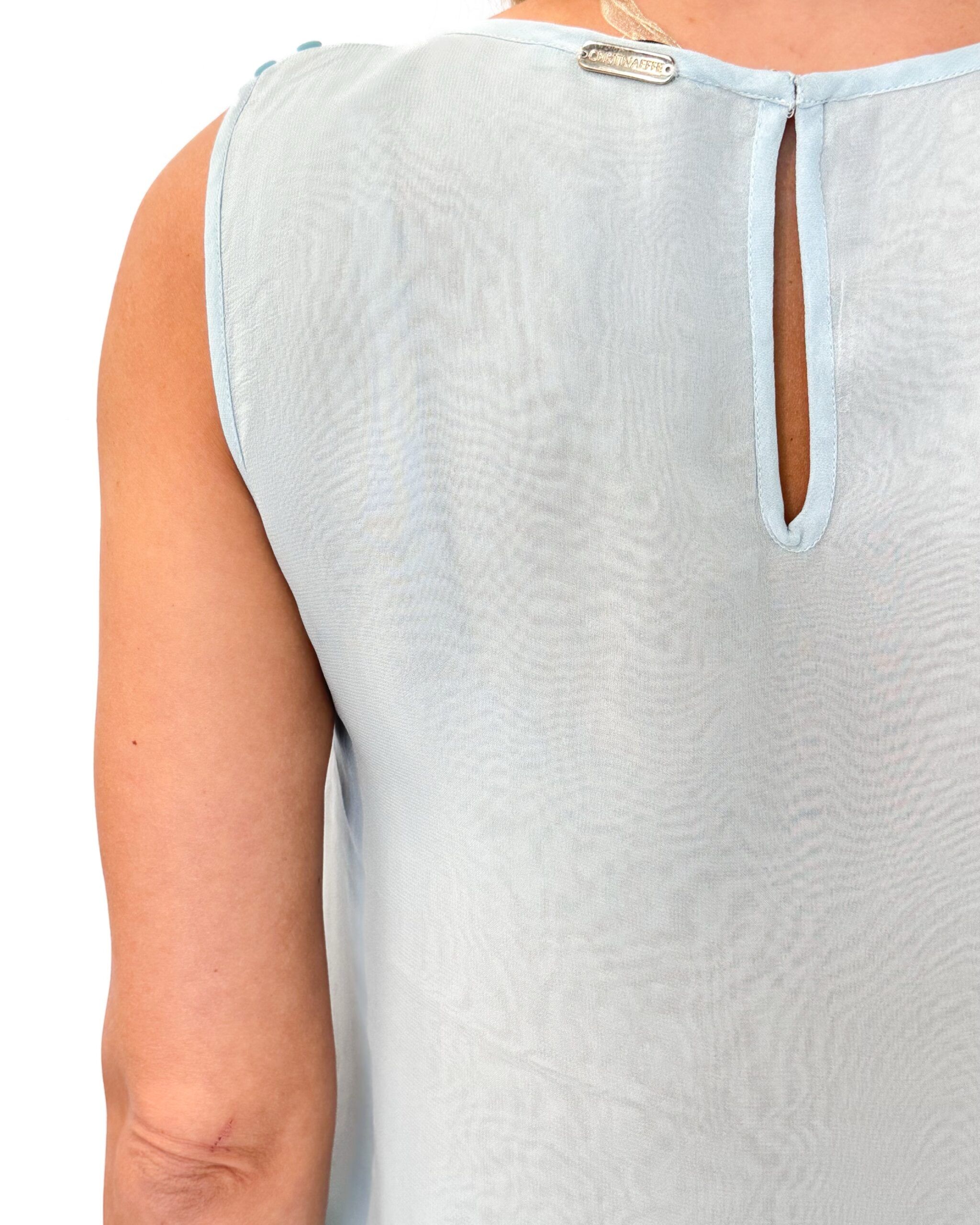 BLUZKA BŁĘKITNA Z CEKINAMI CRISTINAEFFE 8PF 1252 - obrazek 4