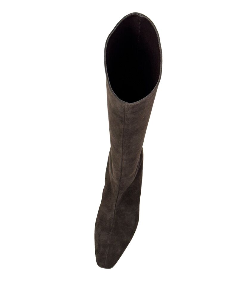 ZAMSZOWE CZEKOLADOWE KOZAKI NA OBCASIE OVYE AC2917 - obrazek 6