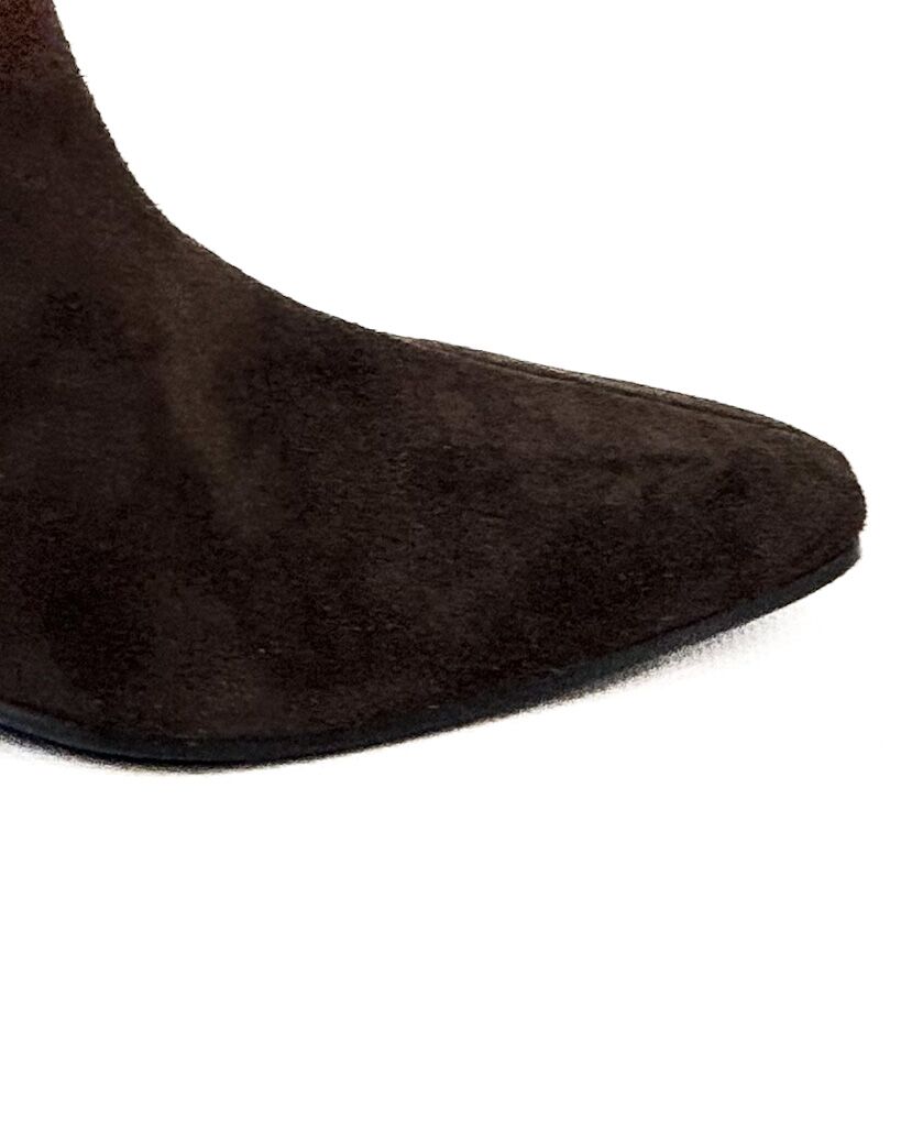 ZAMSZOWE CZEKOLADOWE KOZAKI NA OBCASIE OVYE AC2917 - obrazek 7