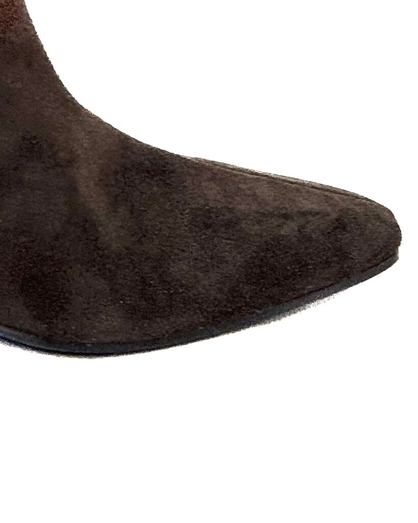 ZAMSZOWE CZEKOLADOWE KOZAKI NA OBCASIE OVYE AC2917 - obrazek 4