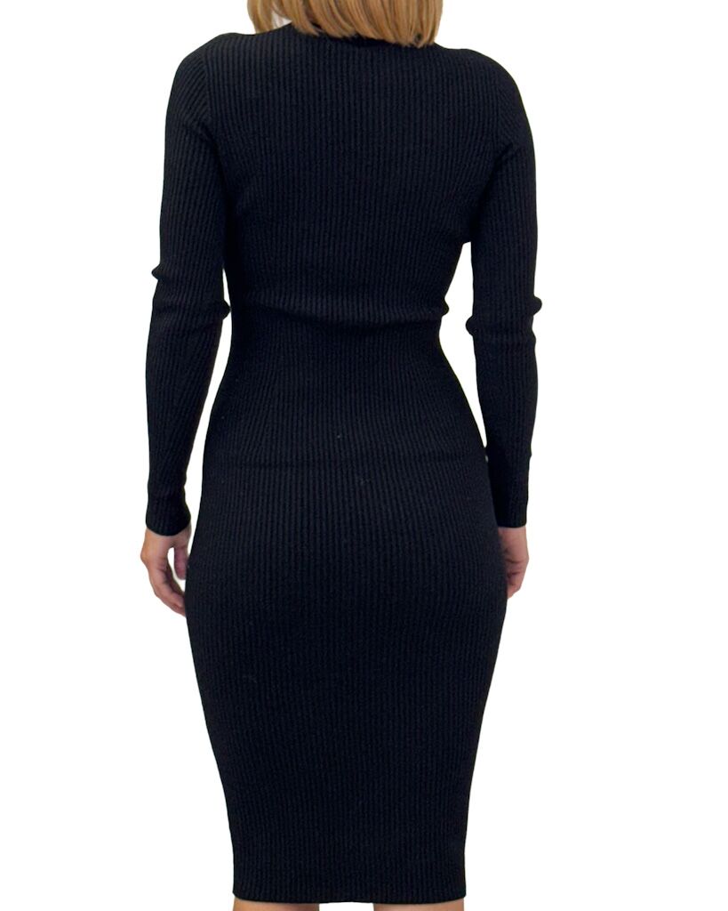 SUKIENKA Z DZIANINY CZARNA KONTATTO 3M0129 - obrazek 5