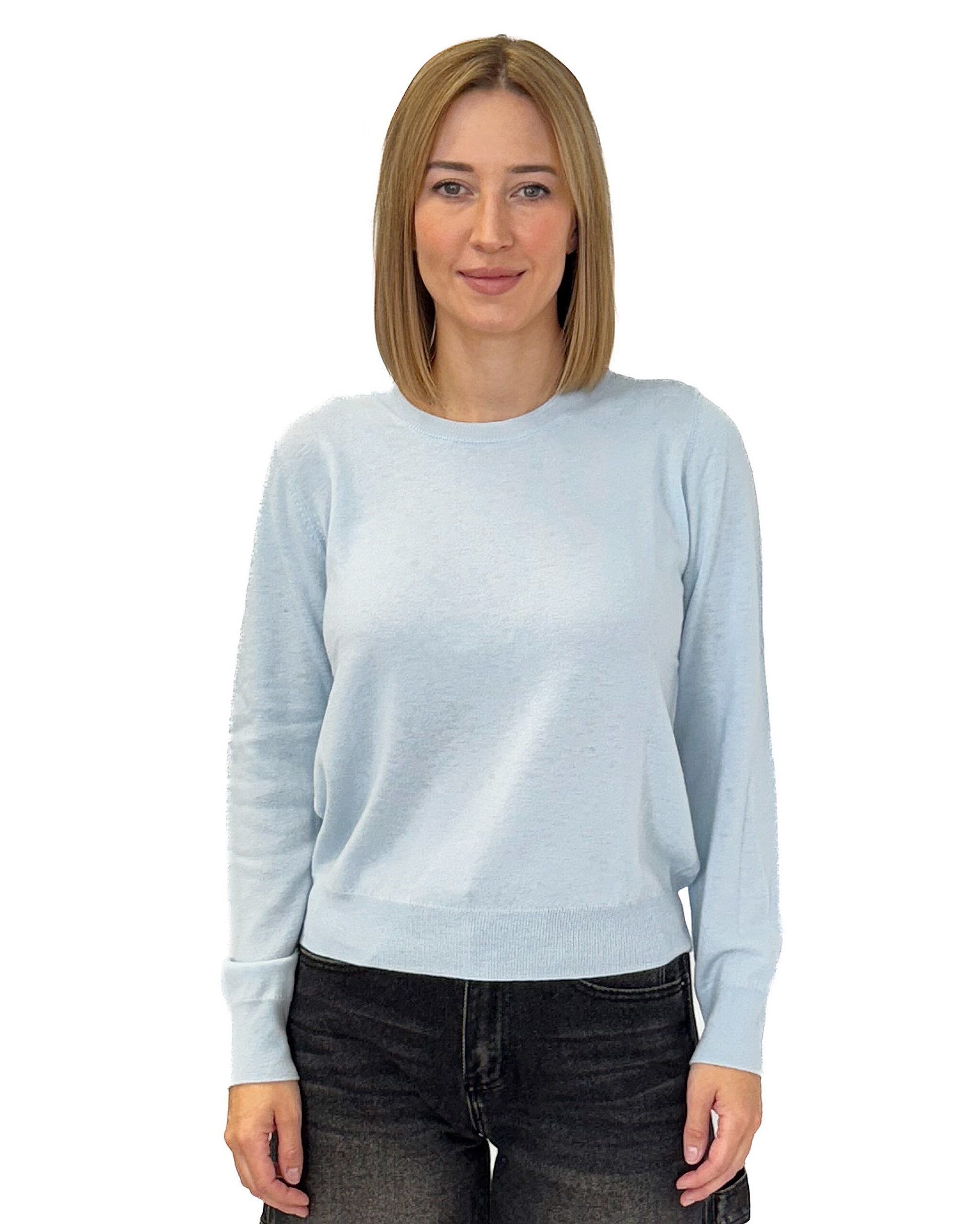 BŁĘKITNY WEŁNIANY SWETER VICOLO 22003S - obrazek 3