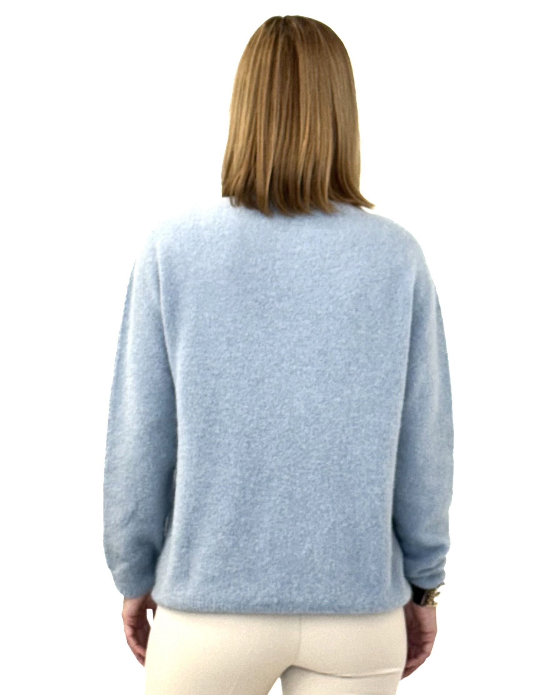 BŁĘKITNY GOLF DAMSKI Z ALPAKĄ PIA B VIGA - obrazek 4