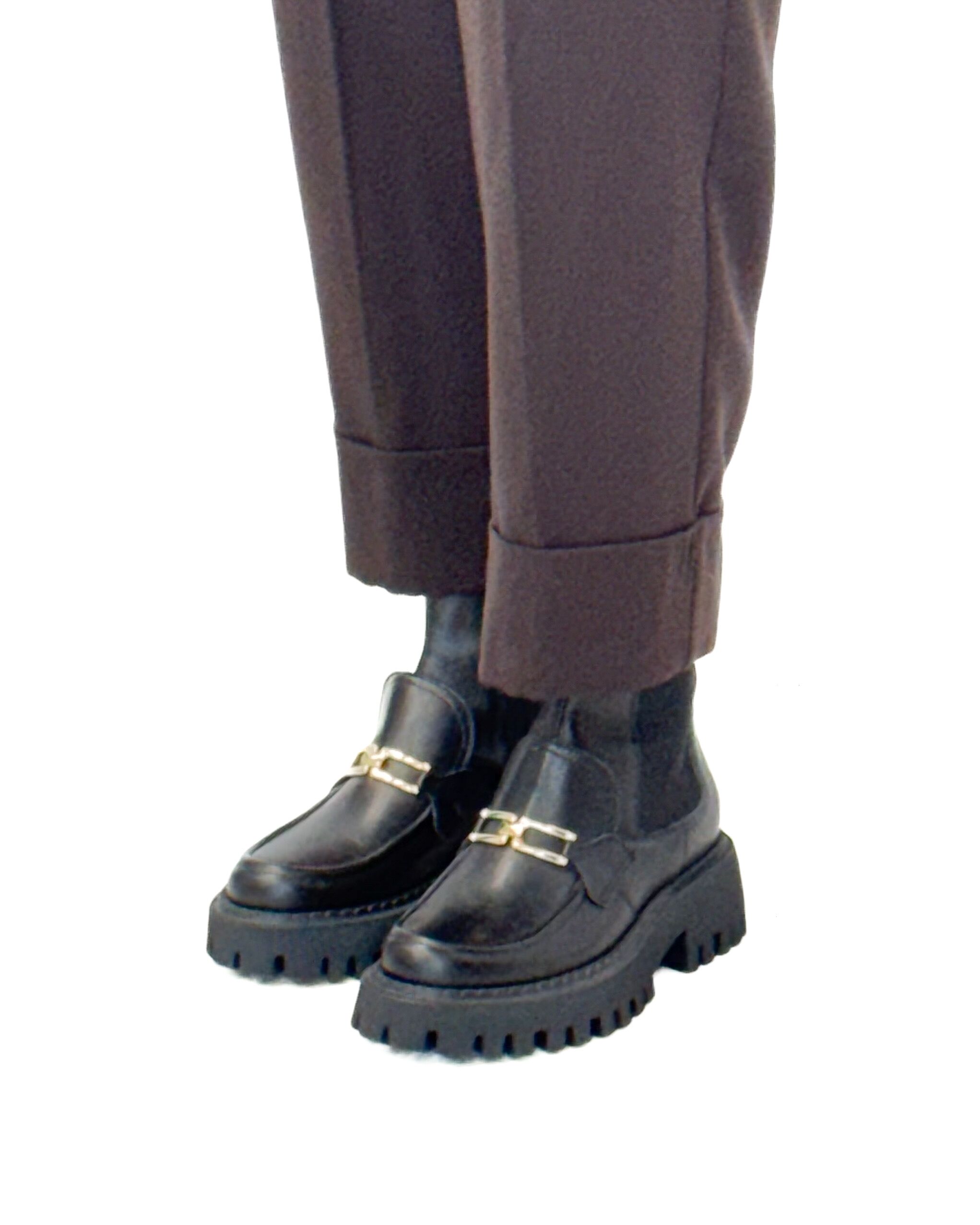 CZEKOLADOWE SPODNIE DAMSKIE PIA B PROCLO - obrazek 3