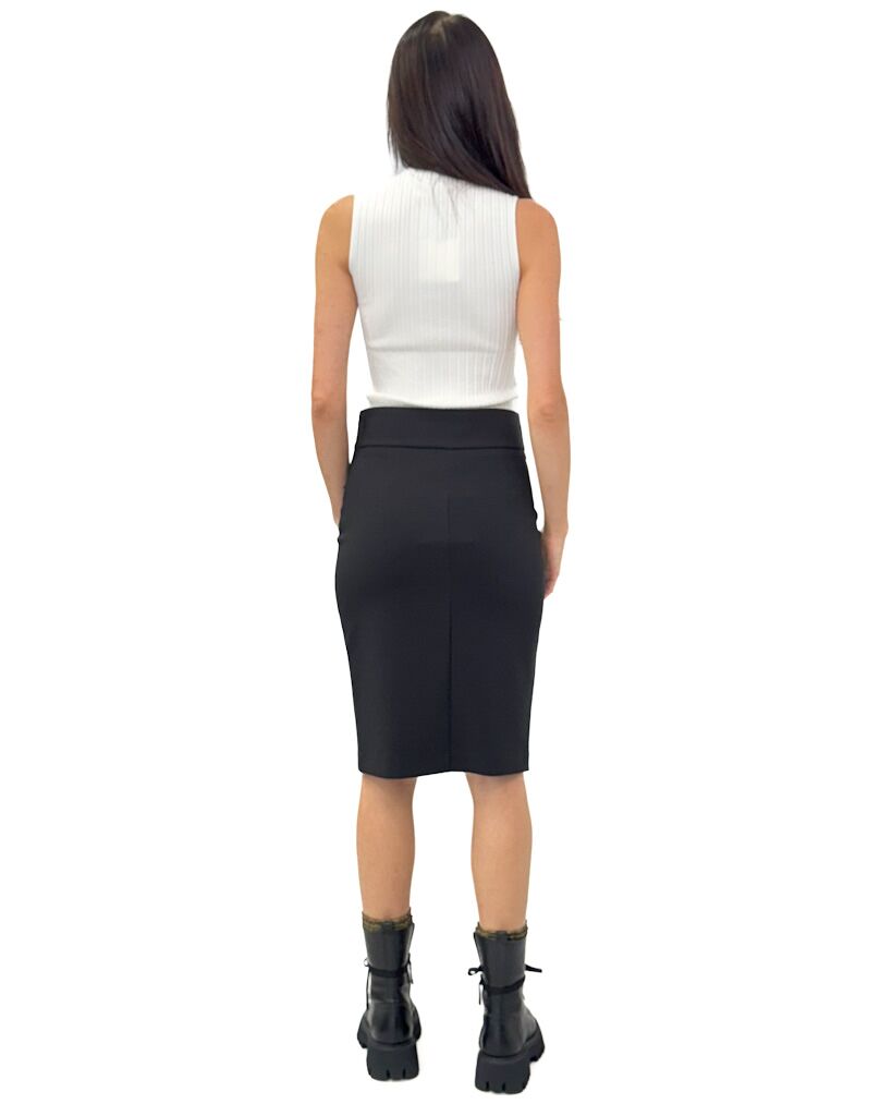 OŁÓWKOWA CZARNA SPÓDNICA MIDI ARTIGLI ACGO003009 - obrazek 3