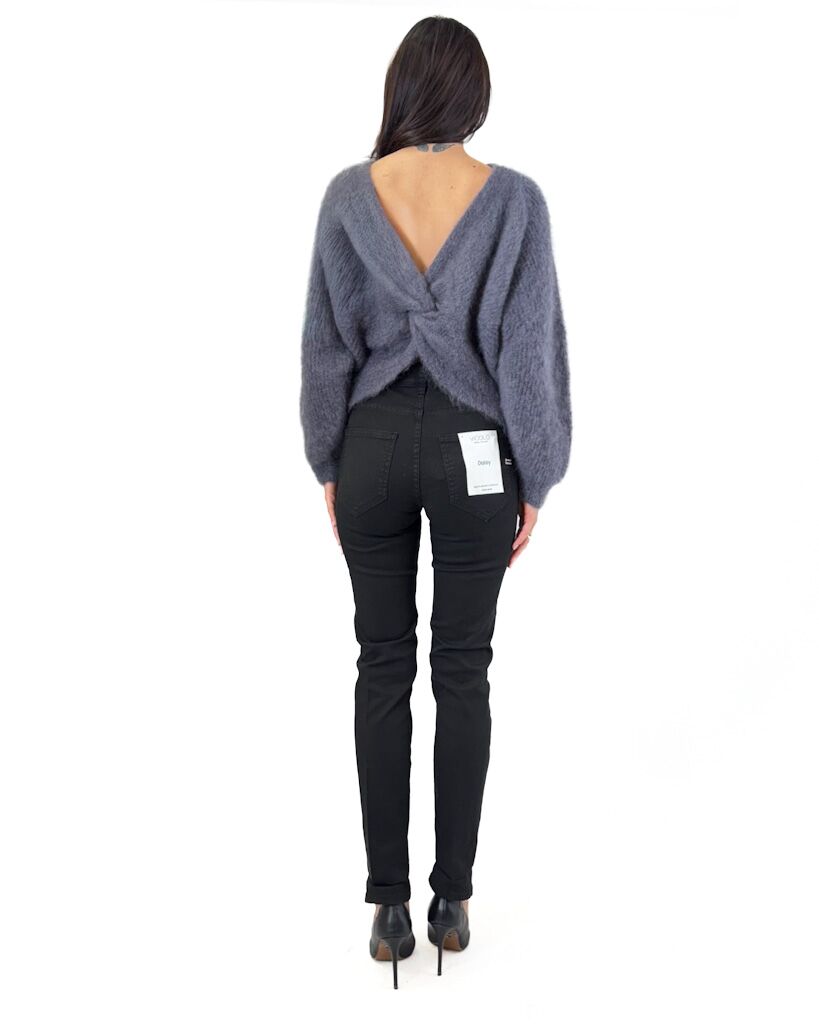 MOHEROWY GRAFITOWY SWETER SOUVENIR C38L1140 - obrazek 3