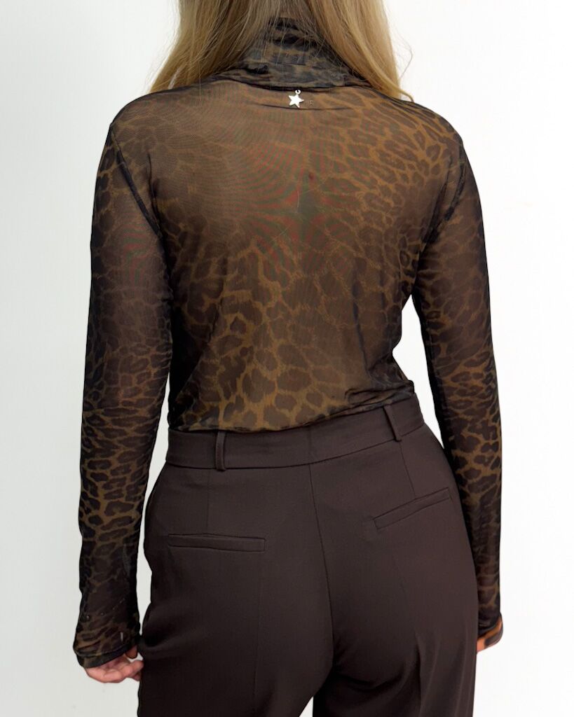 BLUZKA W PANTERKĘ SOUVENIR F38X1241 - obrazek 2