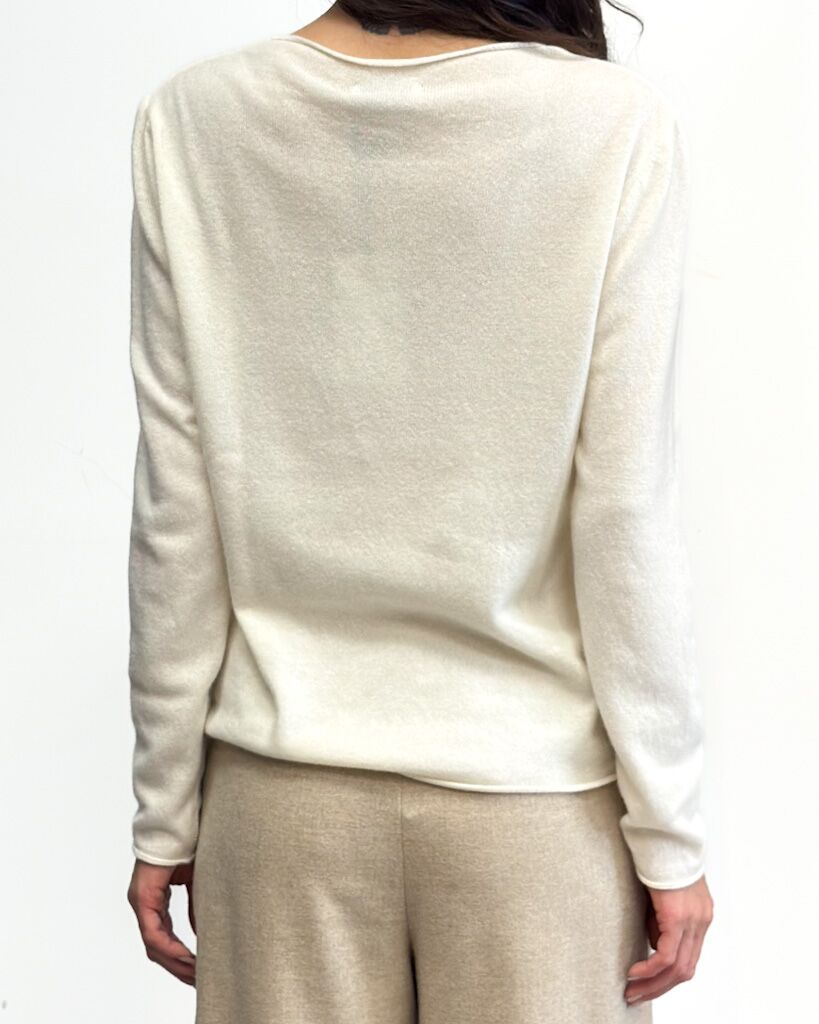 ŚMIETANKOWY SWETER DAMSKI GIL SANTUCCI 52APT149MD - obrazek 3