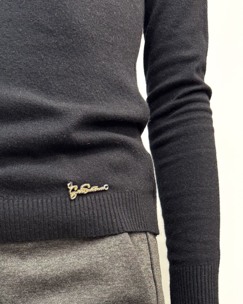 CZARNY GOLF DAMSKI GIL SANTUCCI 22APT244MA238 - obrazek 3