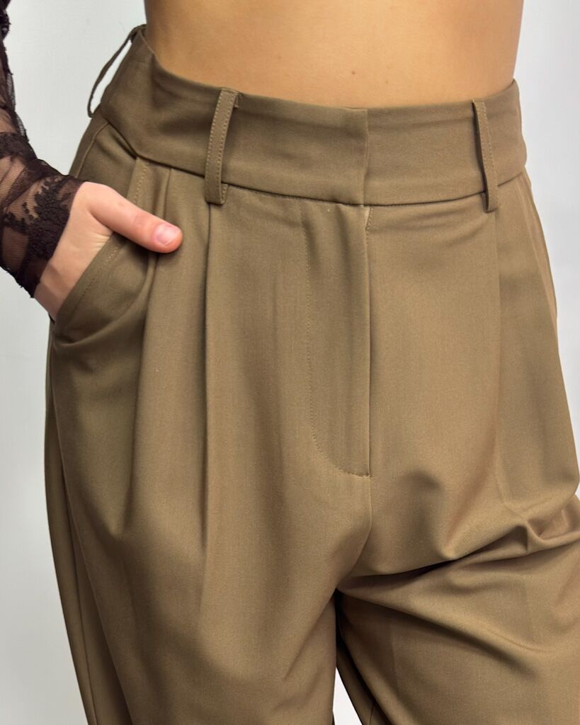 OLIWKOWE SPODNIE Z MATERIAŁU PIA B PEFIME - obrazek 3