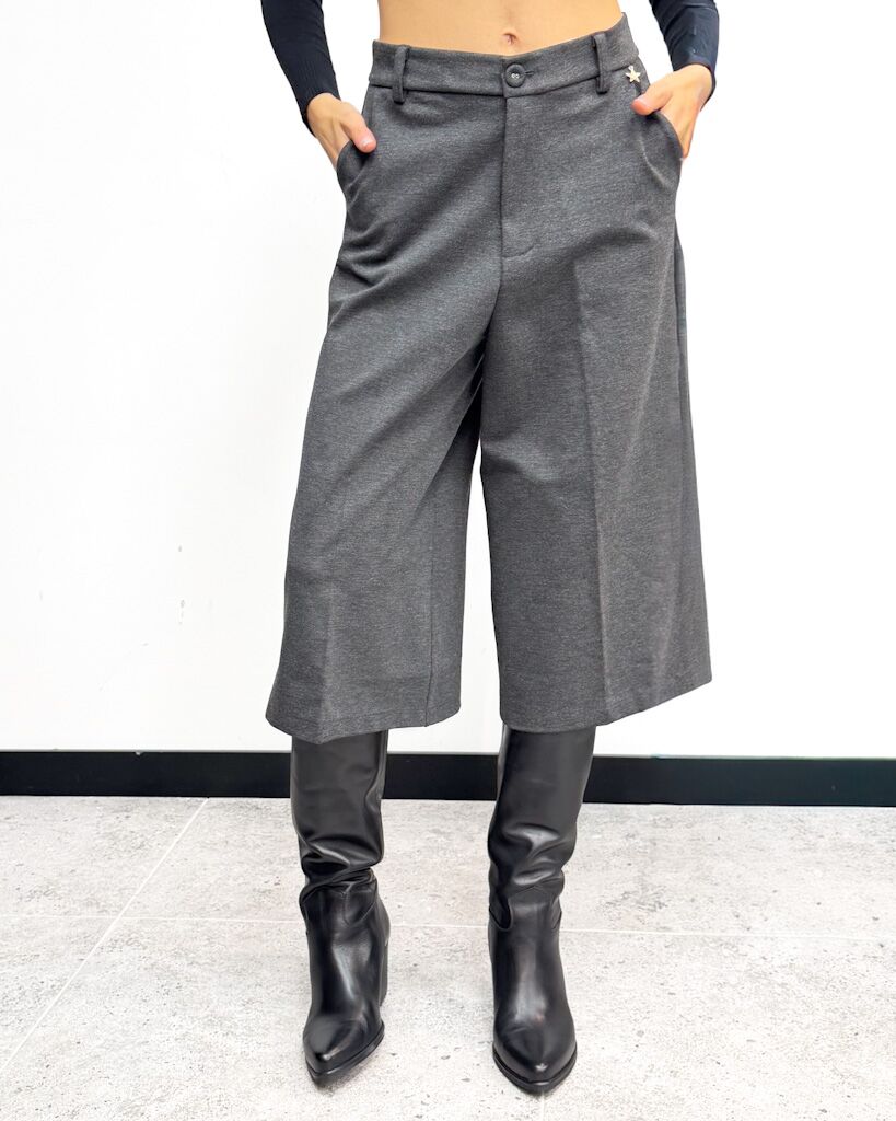 SZARE SPODNIE KULOTY SOUVENIR M36F0729 - obrazek 2