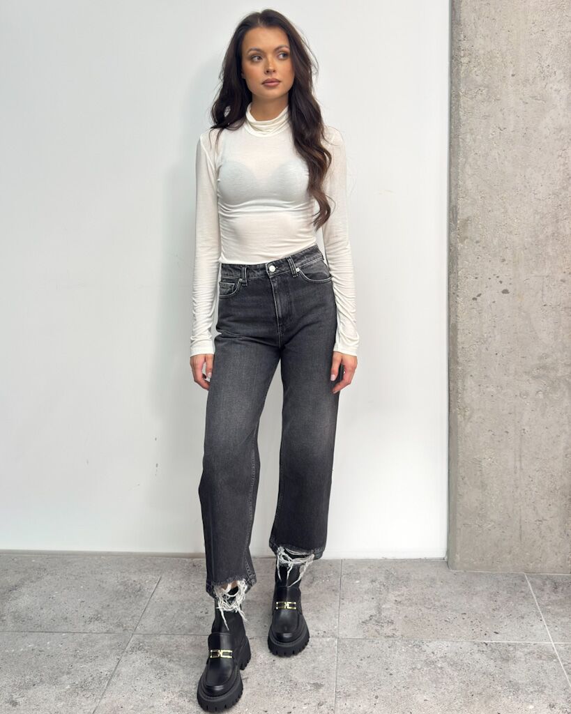 Kremowy cienki golf damski Imperial TR11KNY