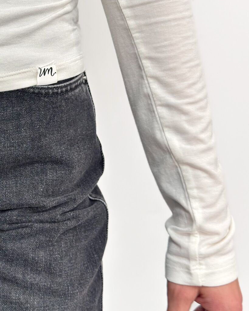 Kremowy cienki golf damski Imperial TR11KNY - obrazek 4