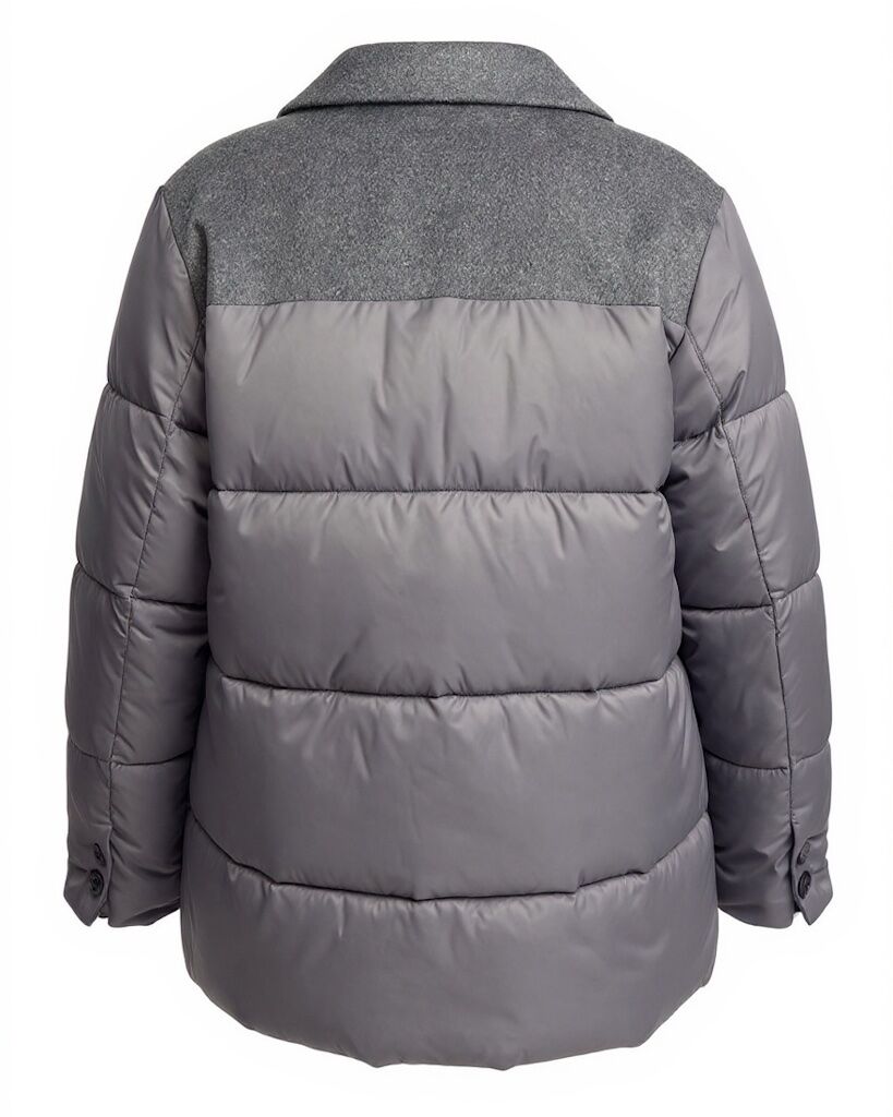 Szara kurtka krótki płaszcz pikowany damski Vicolo TF0038 - obrazek 4