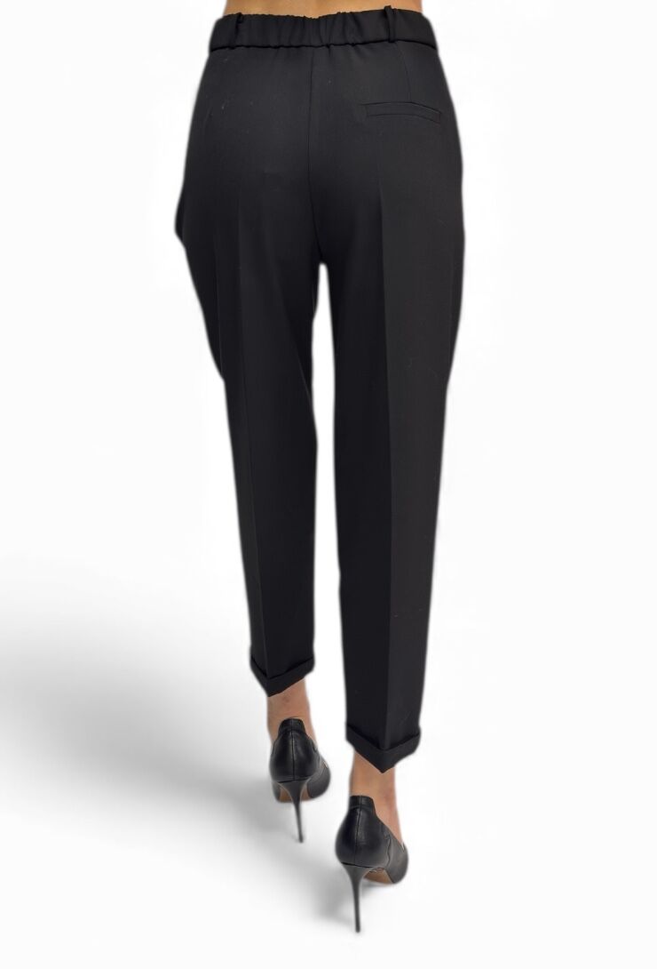Spodnie czarne z materiału Imperial P9990012U - obrazek 2