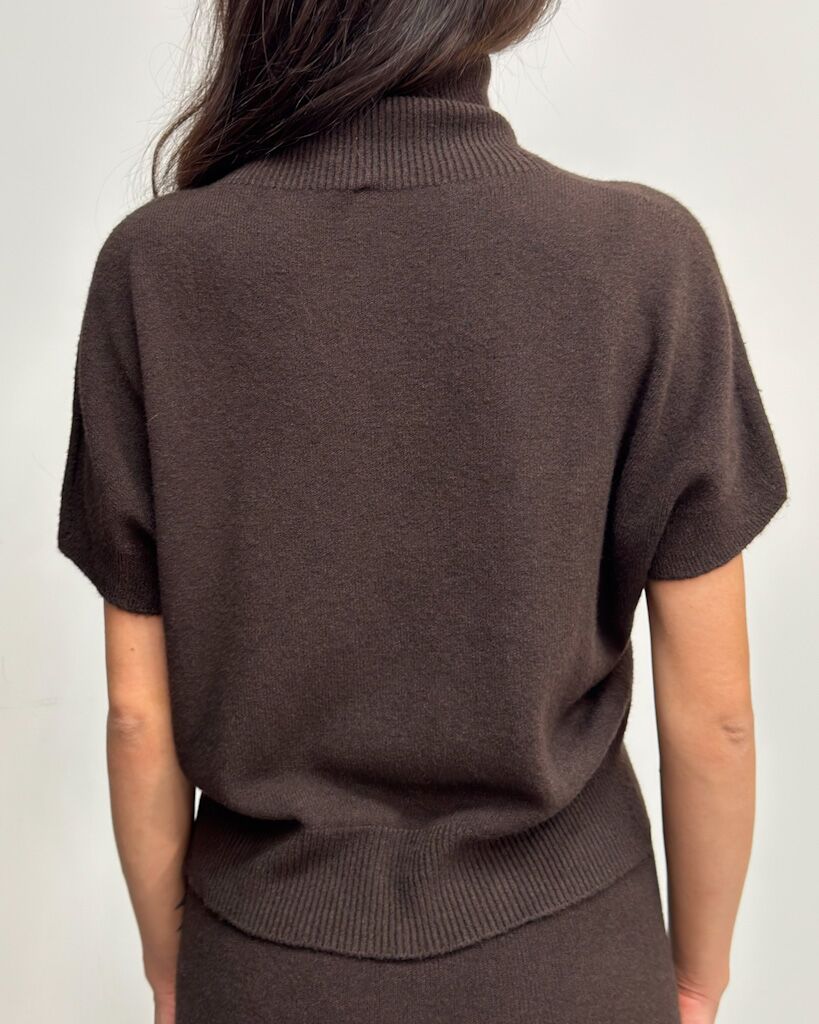 Komplet czekoladowy sweter i spódnica Imperial M3025869 - obrazek 5