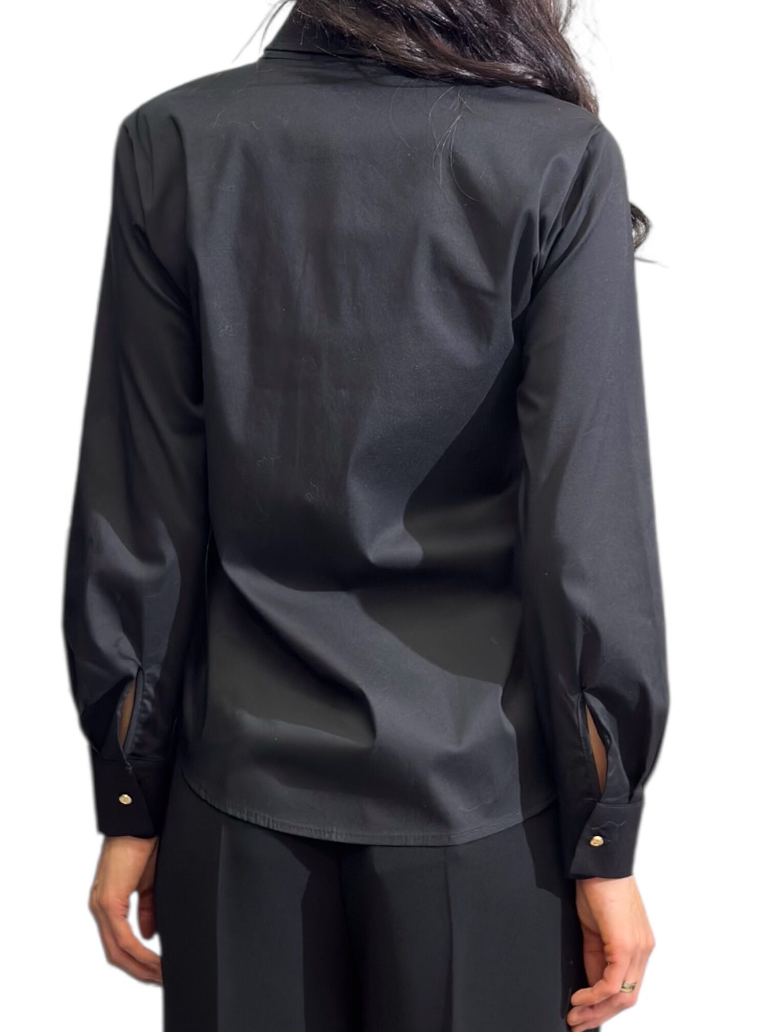 Czarna koszula z bordowym krawatem Artigli ACCA003447 - obrazek 3