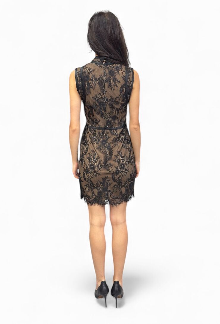 Czarna koronkowa mini sukienka Imperial A9990242G - obrazek 3